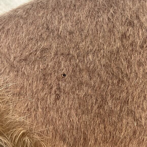 Vintage Gold Needle Brown Faux Fur Collar Coat Union Made - Picture 7 of 16